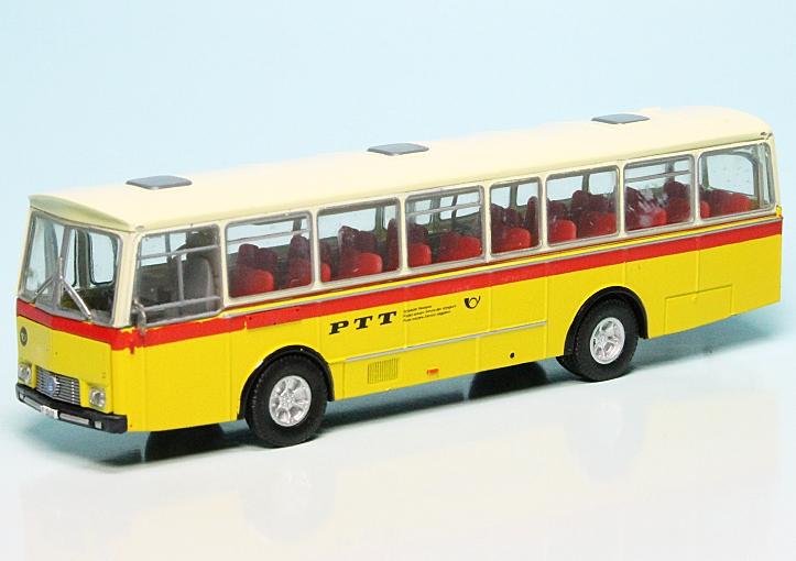 Die-Cast Saurer 3DUK Bus PTT Schuco 452607100 Ma/ßstab 1:87